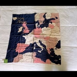 NWT Kate Spade Going Places silk scarf